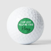 Golf I'm Lost thema Groene Golfballen (Voorkant)