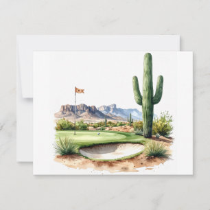 Golf in Arizona  Notitiekaartje