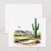 Golf in Arizona Notitiekaartje (Voorkant / Achterkant)