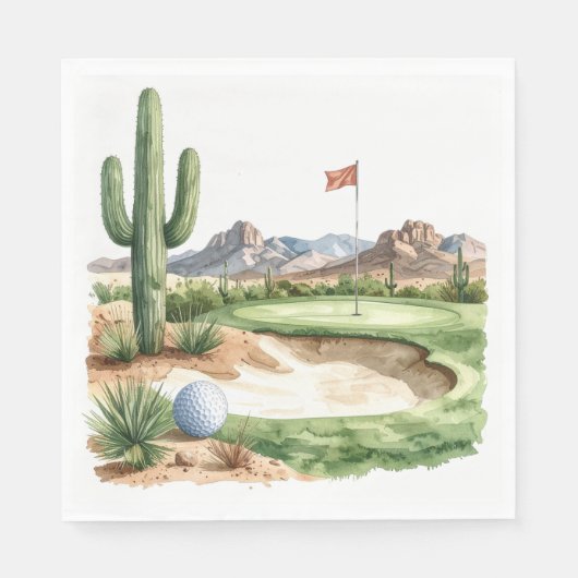 Golf in Arizona servetten (Voorkant)