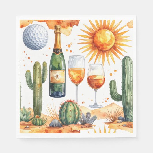 Golf in Arizona servetten (Voorkant)