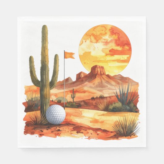 Golf in Arizona servetten (Voorkant)