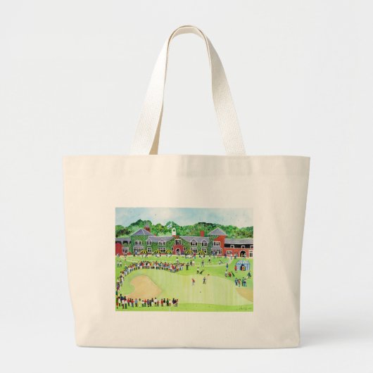 Golf in de Belfry Grote Tote Bag (Voorkant)