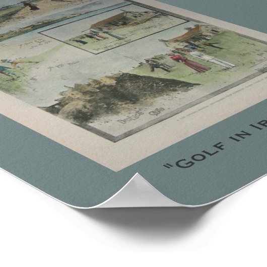 Golf in Ierland 1894  Poster (Hoek)