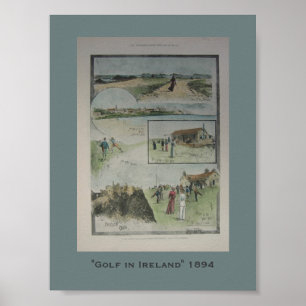 Golf in Ierland 1894  Poster