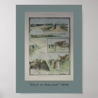 Golf in Ierland 1894  Poster
