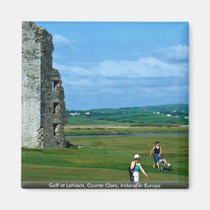 Golf in Lahinch, County Clare, Ierland in Europa Magneet