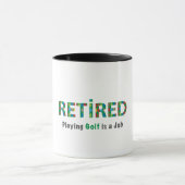 GOLF - In ruste, Golf spelen is een baan Mok (Midden)