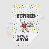 Golf in ruste niet meer mijn probleem met golfer golfhanddoek (Insitu)