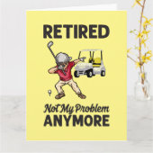 Golf in ruste niet meer mijn probleem met golfer kaart (Gele Bloem)