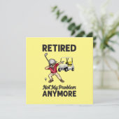 Golf in ruste niet meer mijn probleem met golfer kaart (Staand voorkant)