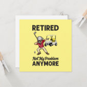 Golf in ruste niet meer mijn probleem met golfer kaart (Voorkant / Achterkant in situ)