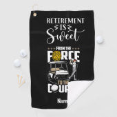 Golf in ruste politiefunctionaris Golfer Golfhanddoek (Insitu)