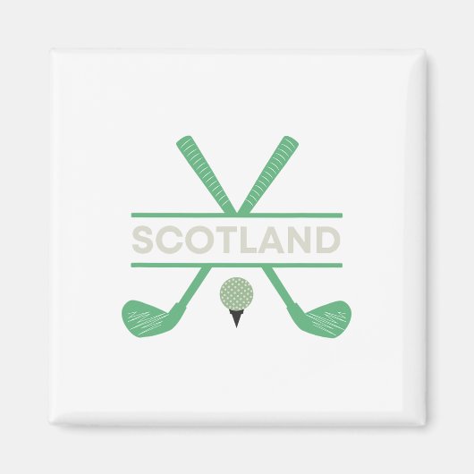 Golf in Schotland Magneet (Voorkant)