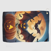 Golf in Spooky Stijl: Halloween Golf Handdoeken (Horizontaal)