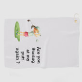 Golf in stijl met aangepaste handdoeken (Horizontaal)