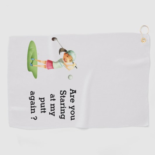 Golf in stijl met aangepaste handdoeken (Horizontaal)