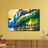Golf in zee canvas afdruk (Insitu (Woonkamer))