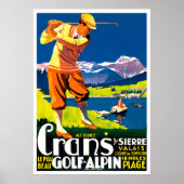 Golf in Zwitserland Poster (Voorkant)