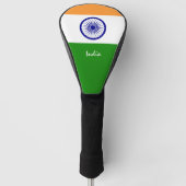 Golf India en Indiase vlag/Golf Clubs Hoesjes Golfheadcover (Voorkant)