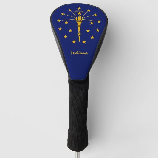 Golf Indiana & Indiana Flag/Golf Clubs Hoesjes Golfheadcover (Voorkant)