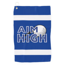 Golf Infusie "AIM HIGH" Golf Handdoek