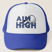 Golf Infusie "AIM HIGH" Golf Trucker Hoed Pet (Voorkant)