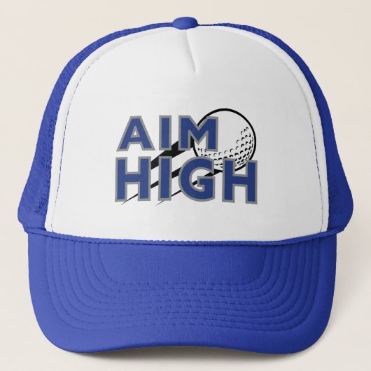 Golf Infusie "AIM HIGH" Golf Trucker Hoed Trucker Pet (Voorkant)