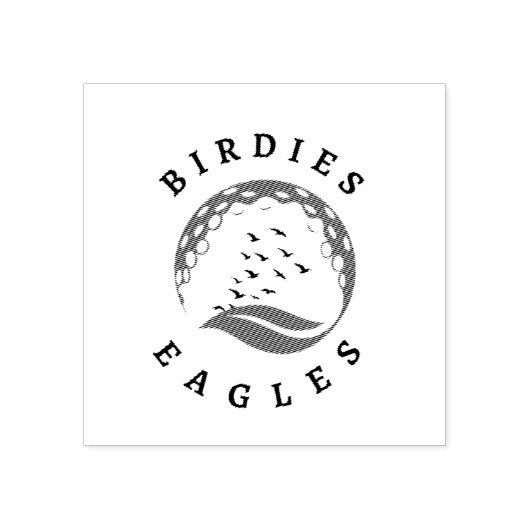 Golf Infusie Birdies Eagles Golf Rubberstempel (Afrduk)