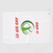 Golf infusie "Grip het en rip het!" golftas | Golfhanddoek (Horizontaal)