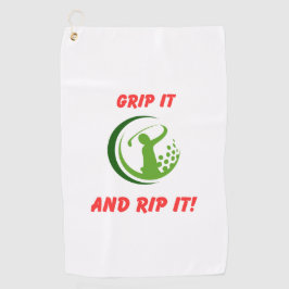 Golf infusie "Grip het en rip het!" golftas | Golfhanddoek