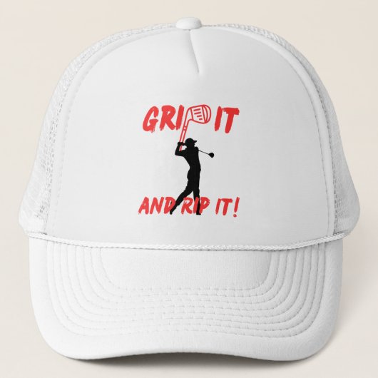 Golf infusie "Grip it and Rip It" Golf Trucker Pet (Voorkant)