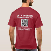 Golf infusie "Ik zou liever golfen" T-shirt (Achterkant)