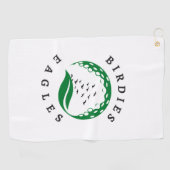 Golf infusie ontworpen Birdies Eagles golfbal Golfhanddoek (Horizontaal)