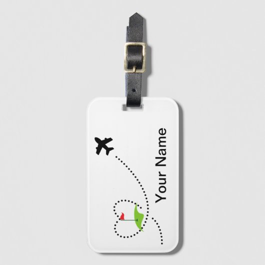 Golf Infusie Ontworpen Reiziger Bagagelabel (Voorkant (verticaal))