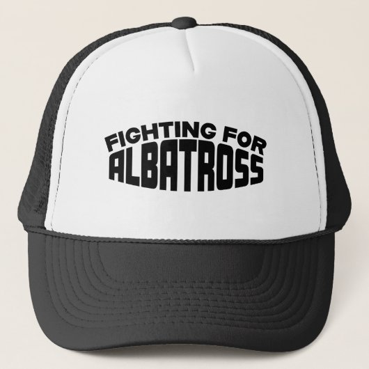 Golf infusie "vechten voor Albatross" Trucker Hoed Pet (Voorkant)