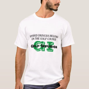 Golf Infusion Hybride chauffeurs op de golfbaan T-shirt