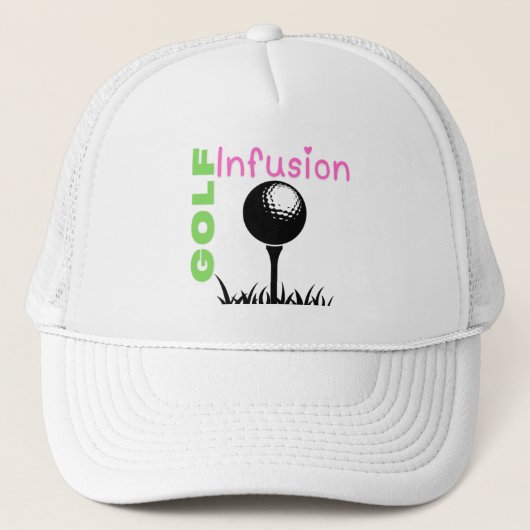 Golf Infusion Uniek Ontwerp Teed Up Trendy Trucker Pet (Voorkant)