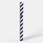 Golf initiaal monogram blauw wit iPhone hoesje (Rechterkant)