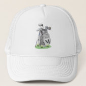 Golf Initial Monogram Trucker Pet (Voorkant)