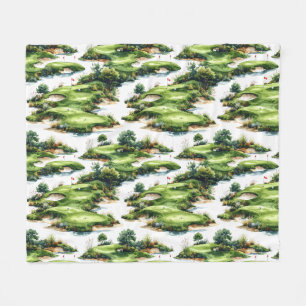 Golf Inslagveld Fleece Deken