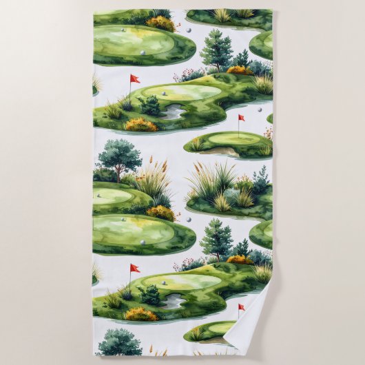 Golf Inslagveld Strandlaken (Voorkant)
