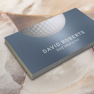Golf-instructeur — Blauwe professionele sport Visitekaartje