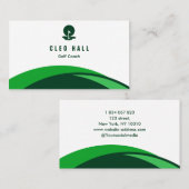 Golf instructeur golfcoach visitekaartje (Voorkant / Achterkant)