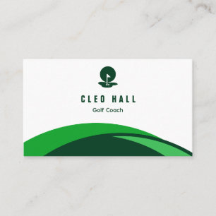 Golf instructeur golfcoach visitekaartje