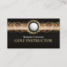 Golf instructeur Golfer Club Luxury Dark Visitekaartje