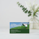 Golf instructeur Golfer Putter Nieuw ontwerp Visitekaartje (Staand voorkant)