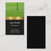 Golf instructeur Modern Gold Belt Visitekaartje (Voorkant / Achterkant)