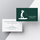 Golf Instructeur Professionele Moderne Groene Spor Visitekaartje