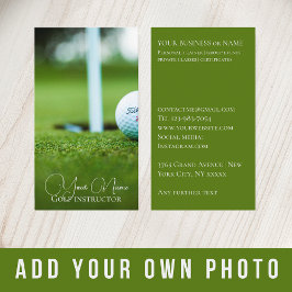 Golf instructeur trainer coach klassen club visitekaartje